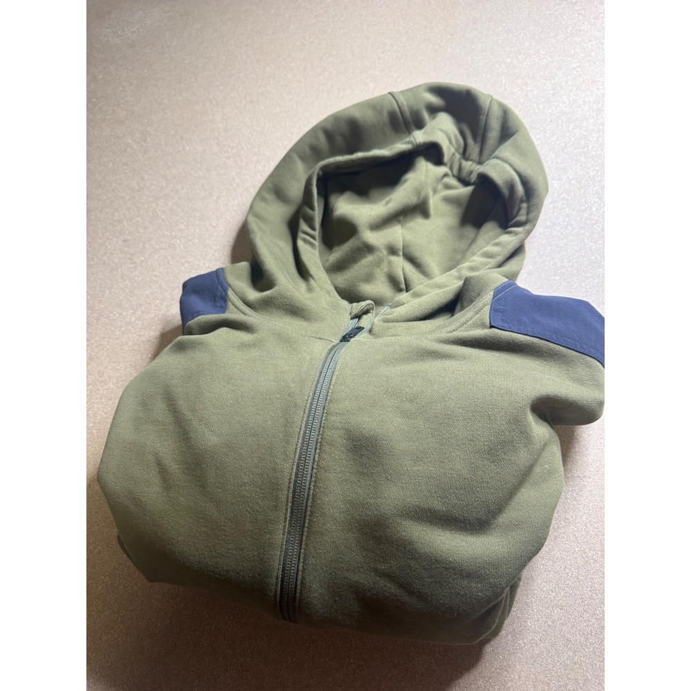 Brunt Workwear Mens XL Full Zip Hoodie‎ Olive Green Navy Blue Reinforced Utility